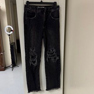 Altar'd State Black Straight Leg Jeans